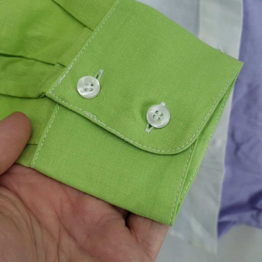 Charlie Holiday Romi Color block Button Down Shirt *FLAWS* (AR) - Picture 3 of 6